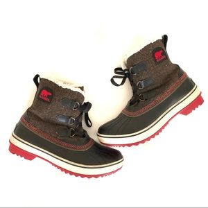 Sorel Tivoli Herringbone Waterproof Winter Boots